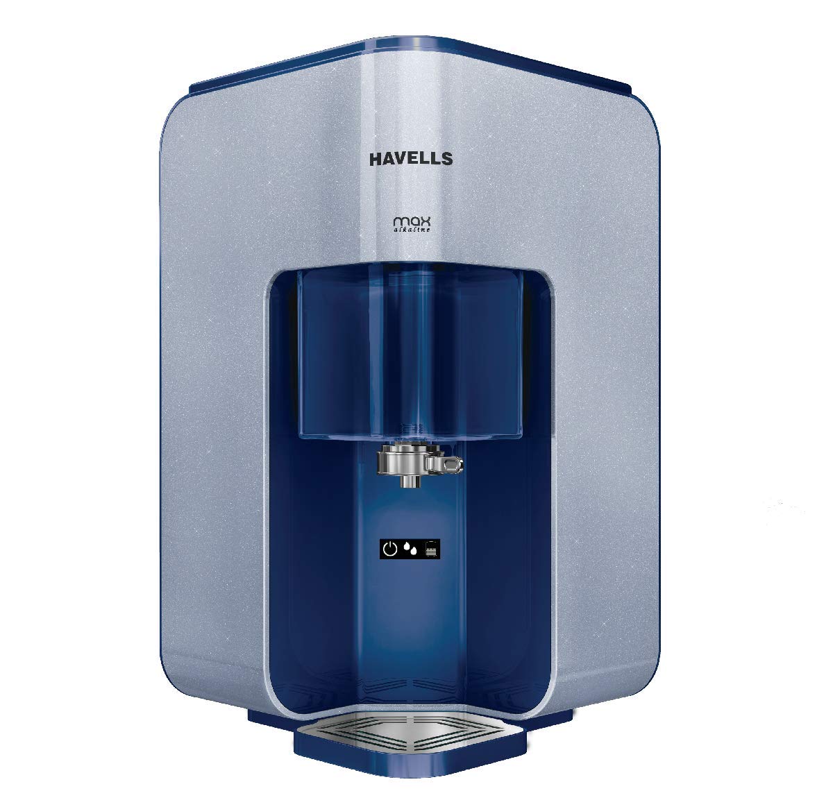 Havells Max Alkaline 7 L RO+UV Water Purifier (White & Blue)