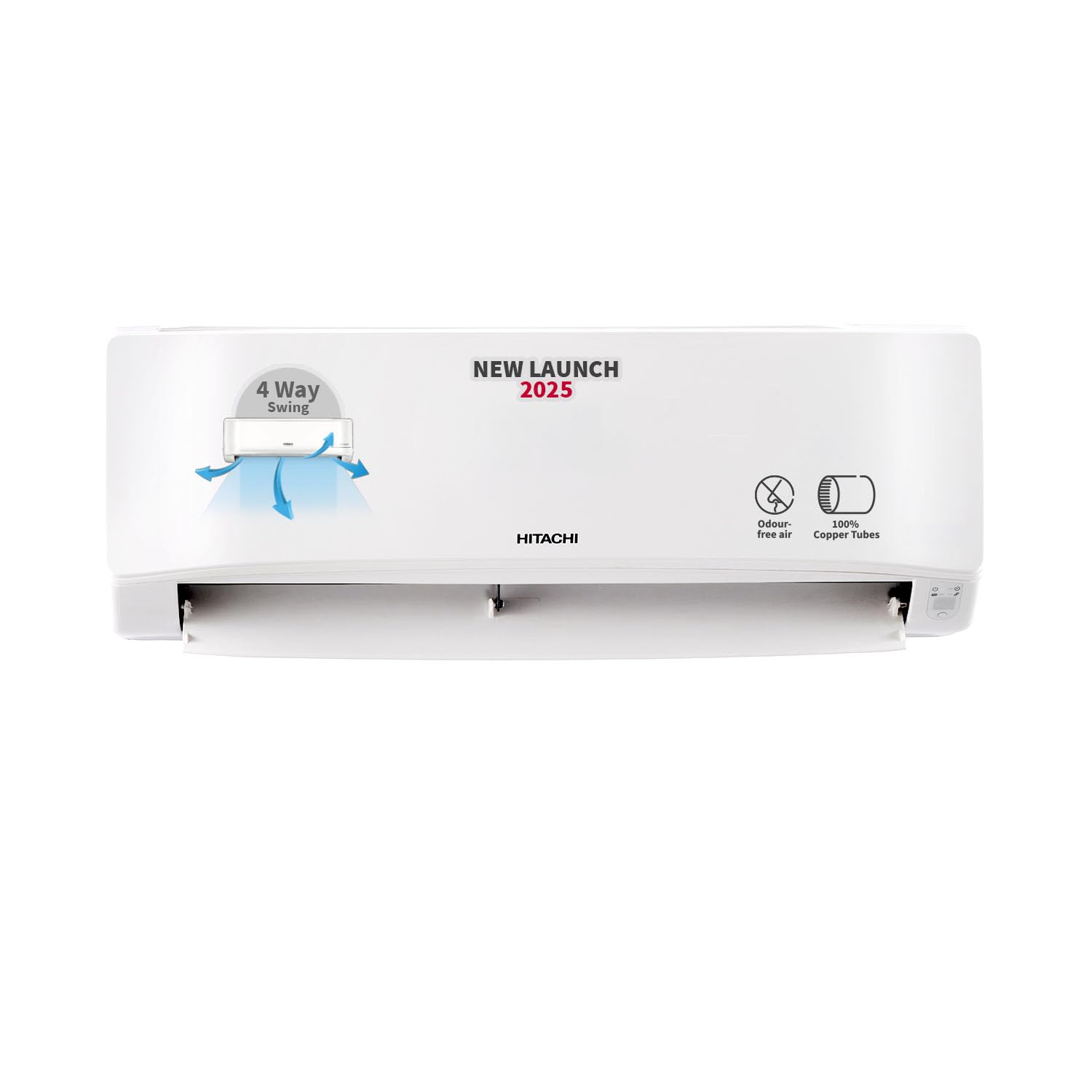 Hitachi 3200FL 1.5 Ton Fixed-Speed Split AC with 4-Way Swing, White