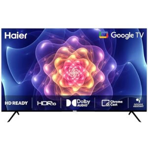 Haier 80 cm (32 inch) HD Ready LED Smart Google TV with Bezel-Less Design Google Assistant -Voice Control (Midnight Black) (2023 Model) (LE32A9000)