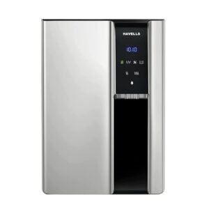 Havells Gracia Alkaline Water Purifier | RO+UV+Alkaline | Free Unlimited Service Visits for 1 Yr | Hot, Warm & Ambient Water | 10 Stage Purifier | 7.6 L SS Tank | For Borewell, Tanker, Municipal Water