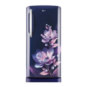 LG 201 L 5 Star Inverter Direct-Cool Single Door Refrigerator (GL-D211HCPD )Blue Charm, Base stand with drawer)