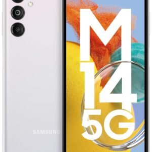 Samsung Galaxy M14 5G (ICY Silver,6GB,128GB)|50MP Triple Cam|Segment's Only 6000 mAh 5G SP|5nm Processor|2 Gen. OS Upgrade & 4 Year Security Update|12GB RAM with RAM Plus|Android 13|