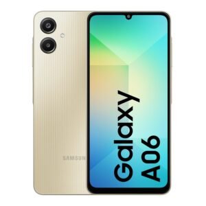 Samsung Galaxy A06 (Gold, 4GB RAM, 64GB Storage)| 50 MP Main Camera| Upto 8GB RAM with RAM Plus| MediaTek Helio G85| 5000 mAh Battery| Samsung Knox Vault: Security & Privacy| Fingerprint Sensor