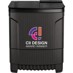 Godrej 9.0 Kg 5 Star Semi Automatic Top Loading Washing Machine, Edge Ultima Series with PowerMax Wash Motor(2024 Model- WSEDGE ULT 90 5.0 DB2M CSGR, Crystal Grey)