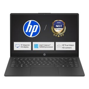 HP 14s, Intel Celeron N4500 Laptop (8GB DDR4,512GB SSD) Anti-Glare, Micro-Edge, 14/35.6cm, HD, Win11, M365 Basic(1yr),Office Home24, Black,1.46kg, HD Camera, UHD Graphics, FS3141TU