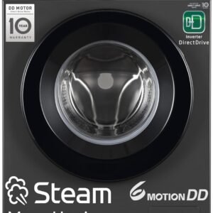 LG 7 Kg, 5 Star, Direct Drive Technology, Steam Wash, 6 Motion DD, Fully-Automatic Front Load Washing Machine (FHB1207Z2M, Allergy Care, In-Built Heater, Touch Panel, Middle Black)
